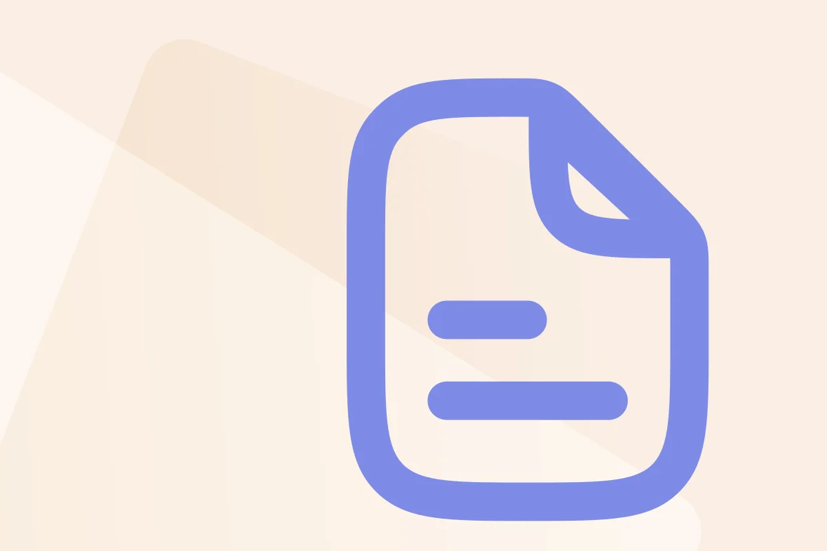 Symbol mit Dokument mit Eselsohr, steht für die Kategorie Bewerbungen, Symbolfarbe lila steht für Dateityp Software.