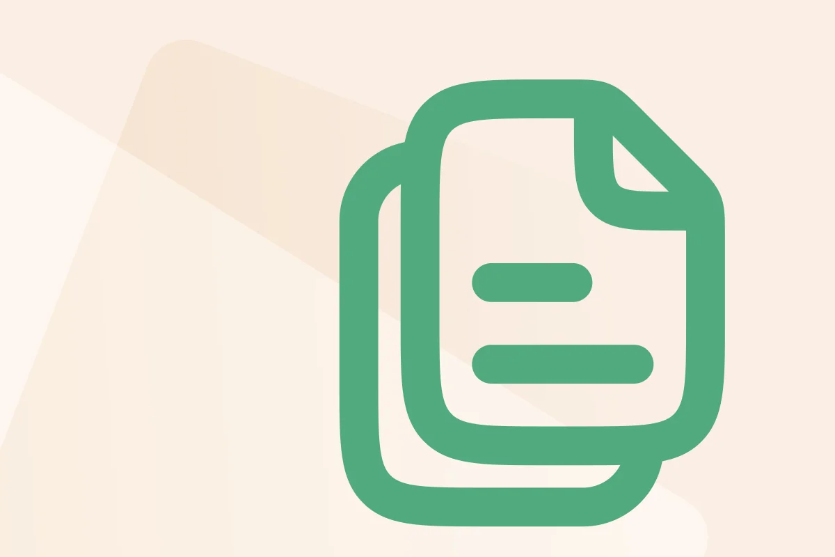 Symbol mit Dokument mit Eselsohr, steht für die Kategorie Bewerbungen, Symbolfarbe grün kennzeichnet den Produkttyp Excel.