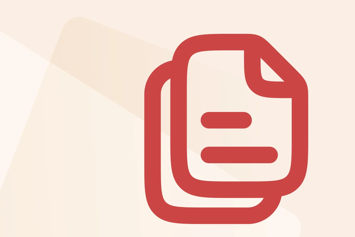 Symbol mit Dokument mit Eselsohr, steht für die Kategorie Verschiedenes, Symbolfarbe rot kennzeichnet den Produkttyp PDF.