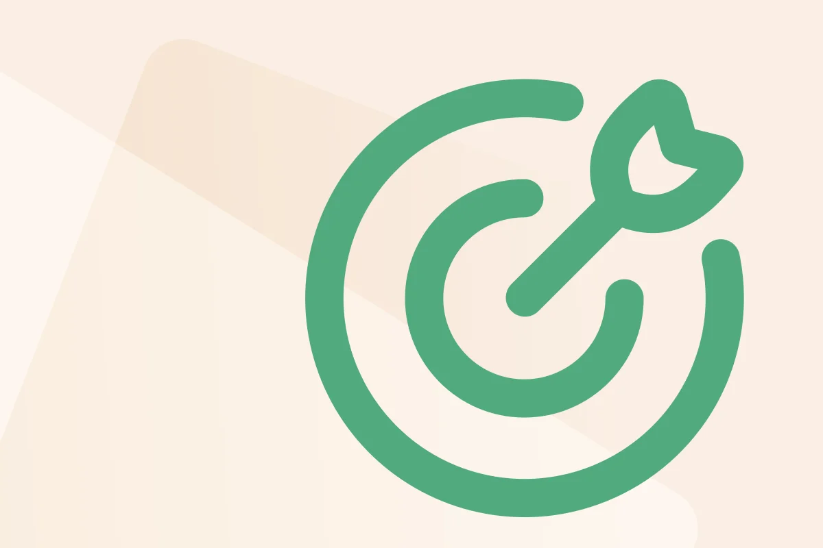 Symbol mit Zielscheibe und Pfeil, steht für die Kategorie Recht & Gesetz, Symbolfarbe grün kennzeichnet den Dateityp Excel.