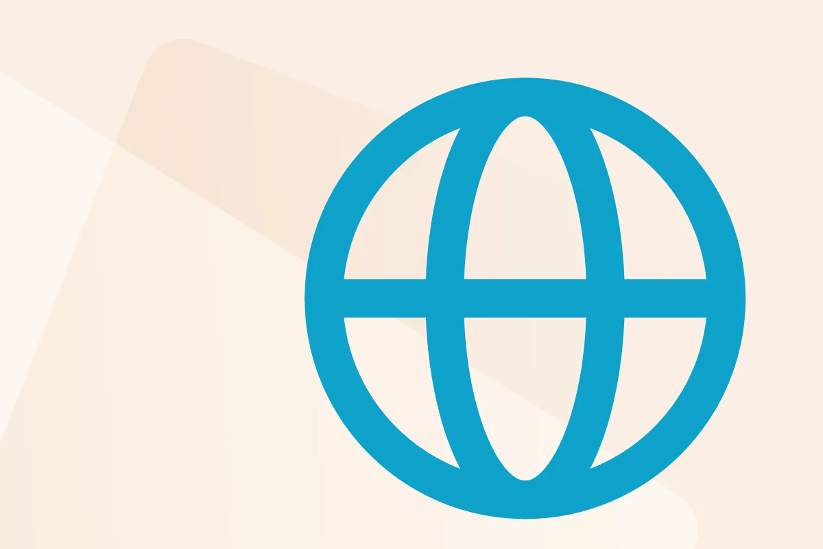 Symbol mit Globus, steht für die Kategorie Muster-Reden, Symbolfarbe blau steht für Dateityp Word.